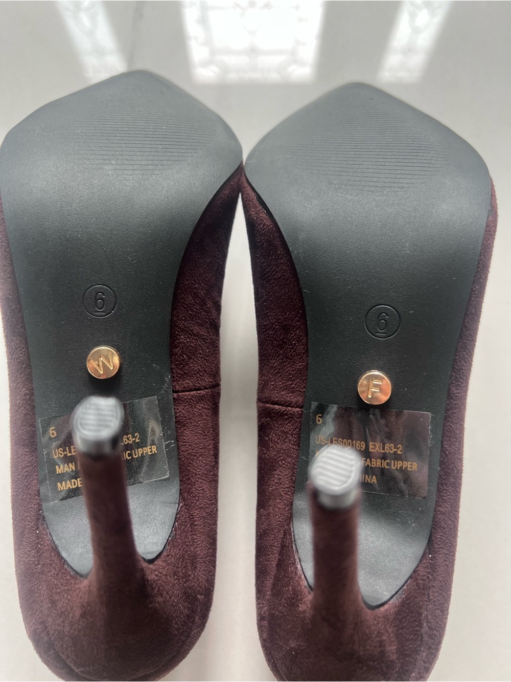 White Fox Alara Heels Chocolate Faux Suede NEVER WORN Size 6 - Picture 8 of 8